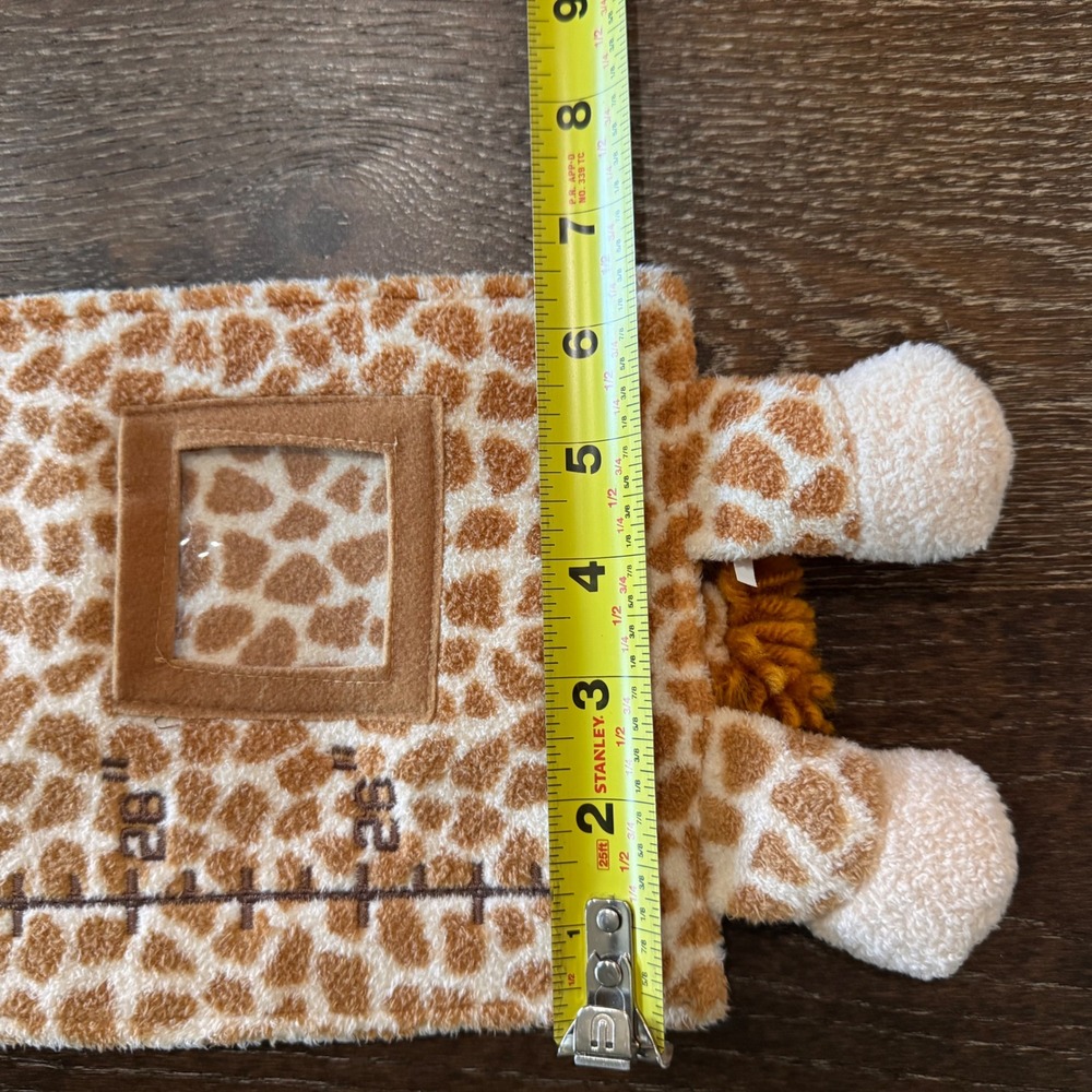 Baby Aurora Giraffe Plush Growth Chart Nursery Wall Decor Photo Frames Safari - Picture 5 of 5